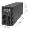 QOLTEC ZASILACZ AWARYJNY UPS 2KVA | 2000W | POWER FACTOR 1.0 | LCD | EPO | USB | ON-LINE