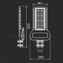 Oprawa Uliczna LED V-TAC SAMSUNG CHIP 150W Soczewki 110st 135Lm/W VT-154ST 6500K 20300lm