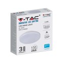 Plafon V-TAC VT-8033 natynkowy 15W LED SAMSUNG CHIP IP44 120lm/W 4000K 1850lm (SKU 2155669) Biały