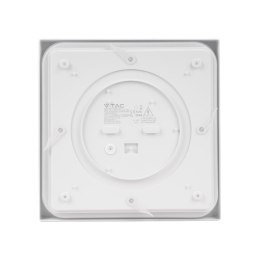 Plafon V-TAC VT-8624SW-SQ natynkowy 24W LED IP44 30x30cm czujnik ruchu 4000K 2400lm (SKU 7667) Biały