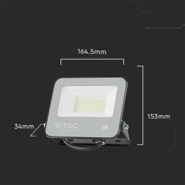 Projektor LED V-TAC 30W 185Lm/W Czarny VT-4435 4000K 5550lm