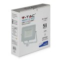 Projektor LED V-TAC VT-50-S-W 50W SAMSUNG CHIP Czujnik ruchu 3000K 4000lm (SKU 466) Biały