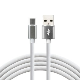 Kabel zasilający everActive CBS-1CW (USB - USB typu C ; 1m; kolor biały)