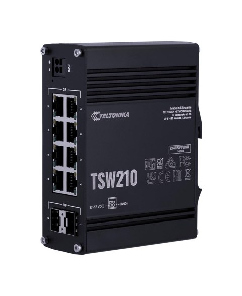 Switch Teltonika TSW210 10p Unmanaged Gigabit