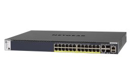 NETGEAR M4300-28G-PoE+ Zarządzany L3 Gigabit Ethernet (10/100/1000) Obsługa PoE 1U Czarny