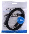 LANBERG KABEL USB-C -> USB-B M/M 2.0 1.8M CZARNY CA-USBA-13CC-0018-BK