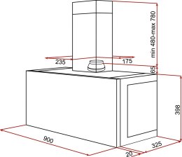 TEKA OKAP PODSZAFKOWY DHI 90